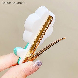 Goldensquare กิ๊บติดผม รูปดอกไม้น่ารัก สีแคนดี้ แฟชั่นฤดูร้อน สําหรับเด็กผู้หญิง