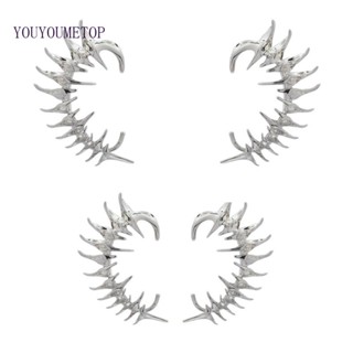 Youyo เครื่องประดับต่างหู แบบคลิปหนีบ วัสดุอัลลอย สําหรับผู้หญิง