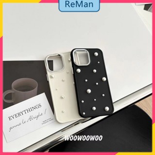 เคสโทรศัพท์มือถือ กันกระแทก ประดับมุก สามมิติ เรียบง่าย สําหรับ iPhone14 11 13promax 12pro Xr 14Promax 14plus 13 12pro 12 11 pro max Xr Xs max 7 8 Plus 13 pro max 13 12 12pro 11promax