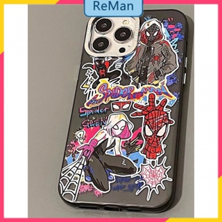          เคสโทรศัพท์มือถือ ลายการ์ตูนสไปเดอร์แมน สไตล์ยุโรป อเมริกัน สําหรับ Apple Iphone 14Promax 13 12 11 14Promax 14plus 13 12pro 12 11 pro max Xr Xs max 7 8 Plus 13 pro max 13 12 12pro 11promax