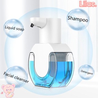 เครื่องจ่ายสบู่โฟม LILAC ชาร์จ USB วัสดุ ABS โฟมทําความสะอาด|เซนเซอร์เหนี่ยวนําอัตโนมัติ สีขาว คุณภาพสูง สําหรับล้างมือ|ครัวเรือน