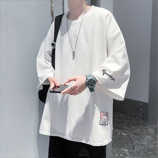 เสื้อยืดคอกลม ผ้าเรยอน พิมพ์ลายตัวอักษร พลัสไซซ์ สําหรับผู้ชาย