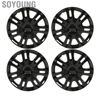 Soyoung Wheel Rim Protector  Black Easy Installation 15in Hubcap for Cars