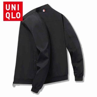 Uniqlo เสื้อแจ็กเก็ต กันลม แฟชั่นฤดูหนาว สําหรับผู้ชาย