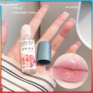 Bentayga Moisturizing Lip Oil Fruit Fragrance Repair Lip Doodle ลิปสติก Care Moisturizing Fragment Lip Lines | เวลา1