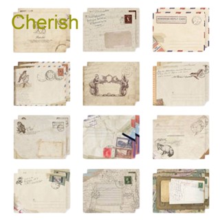 Cherish ซองจดหมายกระดาษ ขนาดเล็ก น่ารัก สไตล์เกาหลี วินเทจ ของขวัญ 12 ชิ้น ต่อล็อต