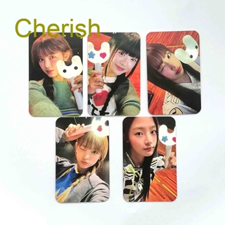 Cherish 5 ชิ้น / เซต KPOP ใหม่ กางเกงยีน เบา กระดาษโฟโต้การ์ด โปสการ์ด