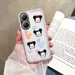 ใหม่ เคสโทรศัพท์มือถือ TPU นิ่ม แบบใส ปิดด้านหลัง ลายการ์ตูน MK MN น่ารัก สําหรับ VIVOY27 4G 5G VIVO Y27 2023