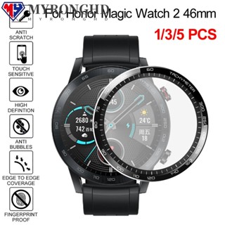 MYRONGHD ฟิล์มกันรอยหน้าจอ 3D HD แบบบางพิเศษ อุปกรณ์เสริม สําหรับ Honor Magic watch 2 46 มม.