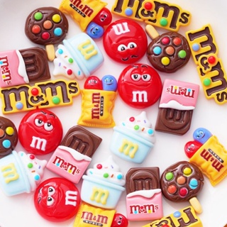 Jibitz จิบบิตช็อคโกแลต ลูกอม อาหาร น่ารัก สําหรับ Croc M&amp;M ถั่ว จิบบิต ผู้ชาย อุปกรณ์เสริมรองเท้า เค้ก รองเท้า จี้ หมุด ตกแต่ง