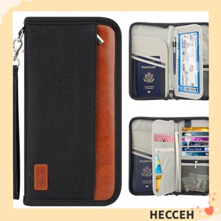 Hecceh ซองใส่หนังสือเดินทาง กันน้ํา RFID Blocker ID Card Holder