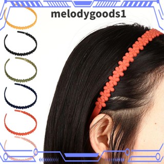 Melodygoods1 ที่คาดผม รูปดอกไม้ เต็มรูปแบบ ผู้หญิง เด็กผู้หญิง แมตต์ น่ารัก ที่คาดผม สีพื้น