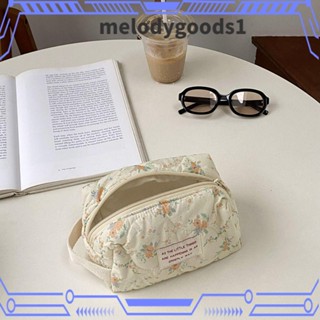 Melodygoods1 กระเป๋าเครื่องสําอาง ผ้าความงาม สไตล์เกาหลี