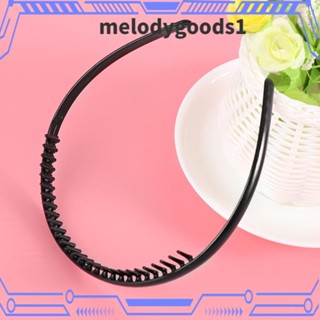 Melodygoods1 ที่คาดผมพลาสติก สีดํา สําหรับผู้ชาย 1 2 ชิ้น