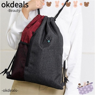 Okdeals กระเป๋าเป้สะพายหลัง ผ้าไนล่อน กันน้ํา แบบพกพา สําหรับเล่นกีฬา ฟิตเนส ตั้งแคมป์