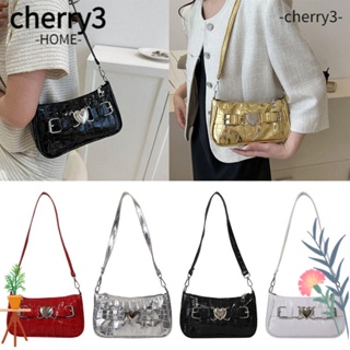 Cherry3 ใหม่ กระเป๋าสะพายไหล่ สะพายข้าง ลําลอง สไตล์เรโทร เรียบง่าย ฤดูร้อน สําหรับผู้หญิง