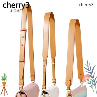 Cherry3 สายกระเป๋าถือ สะพายไหล่ สะพายข้าง หนังวัวแท้ ทนทาน แบบเปลี่ยน