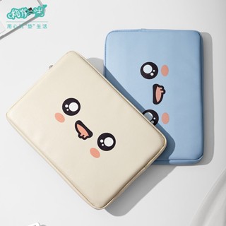 baona/ RT เคสกระเป๋าใส่แล็ปท็อป หนัง PU กันน้ํา ลายอีโมติคอน สําหรับ Macbook Air Pro M1 M2 Thinkpad Acer Dell 13 14 15.6 17 นิ้ว