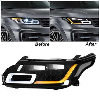 Happiness House Facelift Style Full LED Matrix ไฟหน้าเปลี่ยนโปรเจคเตอร์สำหรับ Land Rover Range Sport L494 Pre-Facelift 2014-2017