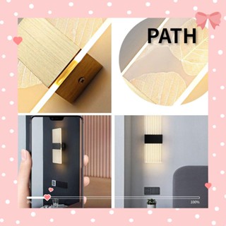 Path โคมไฟติดผนัง ทนทาน ตกแต่งบ้าน ห้องนั่งเล่น บันไดข้างเตียง ไฟ LED