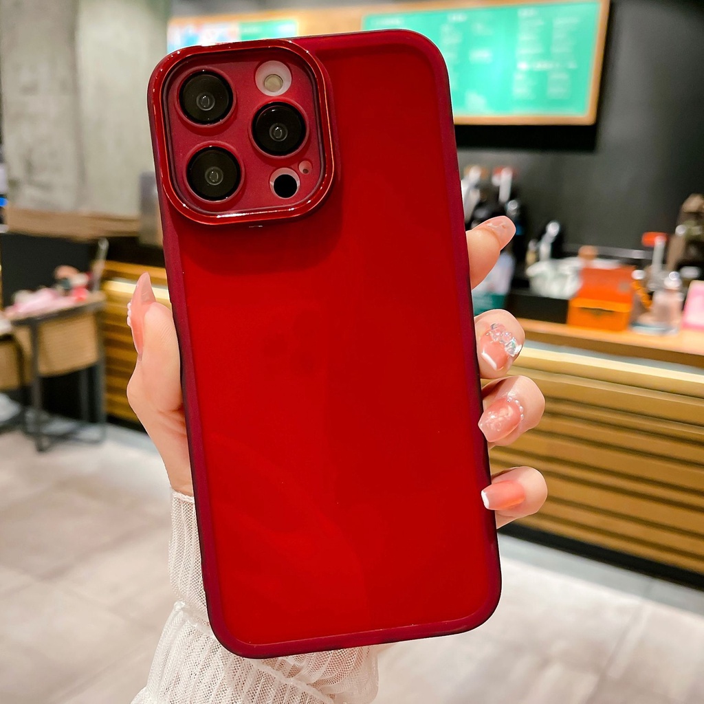 เคสซิลิโคนนิ่ม เนื้อแมตต์ ป้องกันเลนส์กล้อง สําหรับ IPhone 12 11 Pro Max