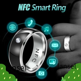 LANSEL Nfc แหวนสวมนิ้วมือ กันน้ํา สําหรับโทรศัพท์มือถือ Android