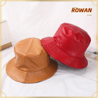 Rowans หมวกบักเก็ตลําลอง ผ้ากํามะหยี่ กันน้ํา กันฝน พับได้ สีแคนดี้ แฟชั่นใหม่