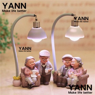 Yann1 โมเดลฟิกเกอร์เรซิ่น รูปคู่รัก คนแก่ สไตล์โมเดิร์น สําหรับตกแต่งบ้าน