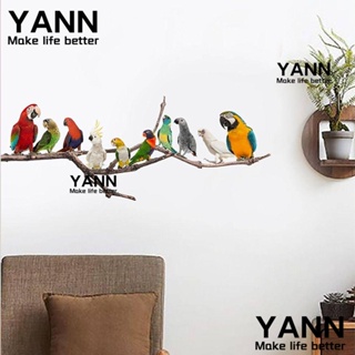 Yann1 สติกเกอร์ติดผนัง ลายต้นไม้ มีกาวในตัว ใช้ซ้ําได้ สําหรับตกแต่งบ้าน ห้องนอน