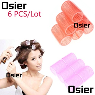 Osier1 โรลม้วนผม หลายขนาด สุ่มสี สําหรับจัดแต่งทรงผม 6 ชิ้น