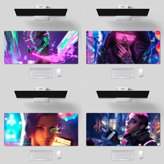 Cyberpunk แผ่นรองเมาส์เล่นเกม ขนาดใหญ่ XL 90x40 สําหรับคอมพิวเตอร์ PC