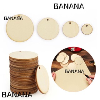 Banana1 จี้ไม้เลเซอร์ สําหรับแขวนตกแต่งสมุดภาพ 50 ชิ้น