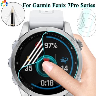 3 ชิ้น สําหรับ Garmin Fenix 7 Pro Series คุณภาพสูง TPU HD สมาร์ทวอทช์ โปร่งใส นิ่ม ฟิล์มไฮโดรเจล ซ่อมได้ บาง นาฬิกา ป้องกันหน้าจอ