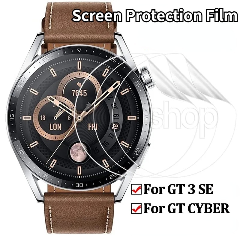 ฟิล์มกันรอยหน้าจอ HD กันเปรอะเปื้อน แบบเต็มจอ สําหรับ Huawei Watch GT CYBER GT3 SE