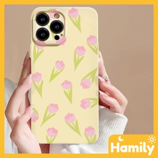 For iPhone 11 iPhone Case Yellow Gloss TPU Soft Case Shockproof Photo Protector Camera Pink Flower Premium Compatible iPhone 14 13 Pro max 12 Pro Max xr xs max 7 8