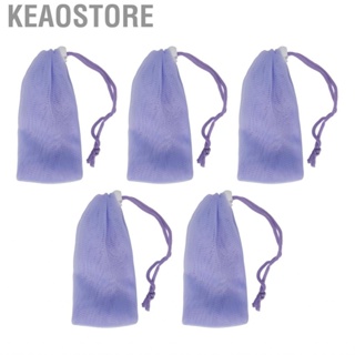 Keaostore Mesh Soap Pouch  Foaming Net Cleansing Exfoliating Soft for Travel