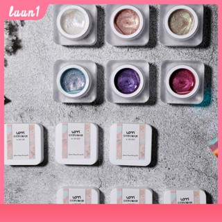 Uomi สีกริตเตอร์ สีทาเล็บเจล ยาทาเล็บต้องอบ ผสมกากเพชร สีแฟชร แบบกระปุก ระยับๆ สีเจล แฟลช Flash กลิตเตอร์ พร้อมส่ง