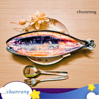 Chunrong กระเป๋าดินสอ กระเป๋าเครื่องเขียน กระเป๋าเครื่องสําอาง รูปปลา 3D