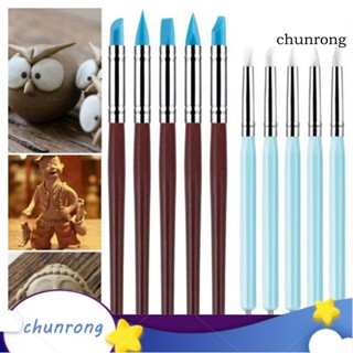 Chunrong ชุดเครื่องมือปั้นดินเผาไม้ อเนกประสงค์ แฮนด์เมด DIY สําหรับนักเรียน 1 ชุด