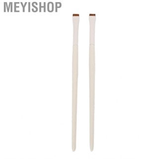 Meyishop Eyeliner Makeup Brush  Eyebrow  Brushes 2pcs Aluminum Tube Ultra Thin Precision for Cosmetic