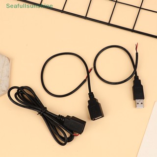 Seaf&gt; สายชาร์จ USB 2-pin ตัวผู้ ตัวเมีย สําหรับพัดลม 1 ชิ้น