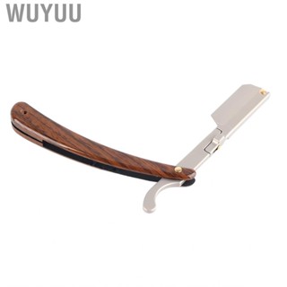 Wuyuu Shaving Razor  Zinc Alloy Straight Streamline Body for Travel Home