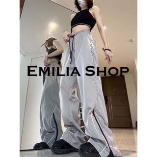 EMILIA SHOP  กางเกงขายาว กางเกงขายาวผู้หญิง สไตล์เกาหลี  ทันสมัย Korean Style สวยงาม High quality A20M0A5 36Z230909