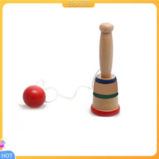 {Bakilili} เกมลูกบอลไม้ Kendama แบบดั้งเดิม สไตล์ญี่ปุ่น ของเล่นเสริมการเรียนรู้เด็ก