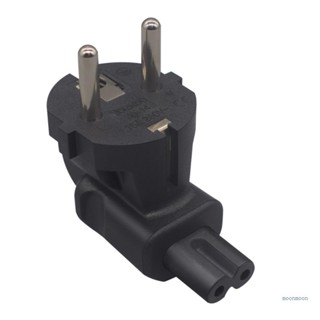 Lucky อะแดปเตอร์พาวเวอร์ AC EU4 8 Europe 2 Prong Male to IEC C7 Female สําหรับโน้ตบุ๊ก แล็ปท็อป