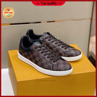 Cc รองเท้าผ้าใบลําลอง แฟชั่น หรูหรา คุณภาพสูง Lou1s Vuitton