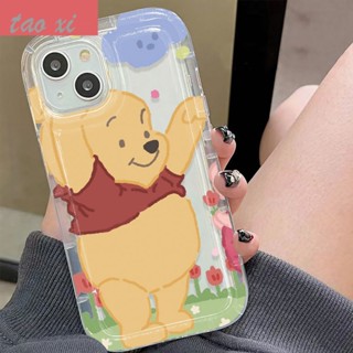 เคสโทรศัพท์มือถือแบบนิ่ม กันกระแทก ลายหมีพูห์ เรียบง่าย สําหรับ Iphone 14 13pro 12 11max xr xs GESA