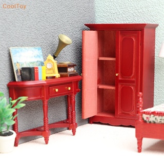 Cooltoy โมเดลเตียงไม้จําลอง พร้อมลิ้นชัก ขนาดมินิ สําหรับตกแต่งบ้านตุ๊กตา 1:12 ขายดี