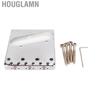 Houglamn Guitar Bridge Tailpiece  Electric Intonation Adjustment 3 String for DIY