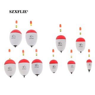 [Szxflie1] ทุ่นลอยน้ํา แนวตั้ง เรืองแสง 5 ขนาด สําหรับตกปลา 10 ชิ้น